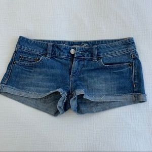 american eagle denim jean shorts